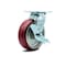 Service Caster 6 Inch Poly on Aluminum Swivel Caster with Ball Bearing and Brake SCC-30CS620-PAB-TLB - alternate 1